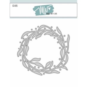 Die Wreath with splats Made with Love 