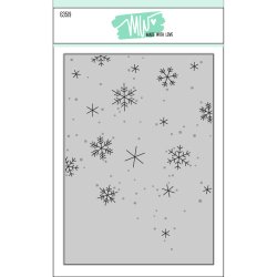 Die Snow Background Made with Love 