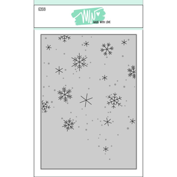 Die Snow Background Made with Love 