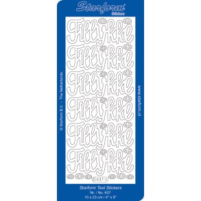 Stickers 637 tillykke guld S2