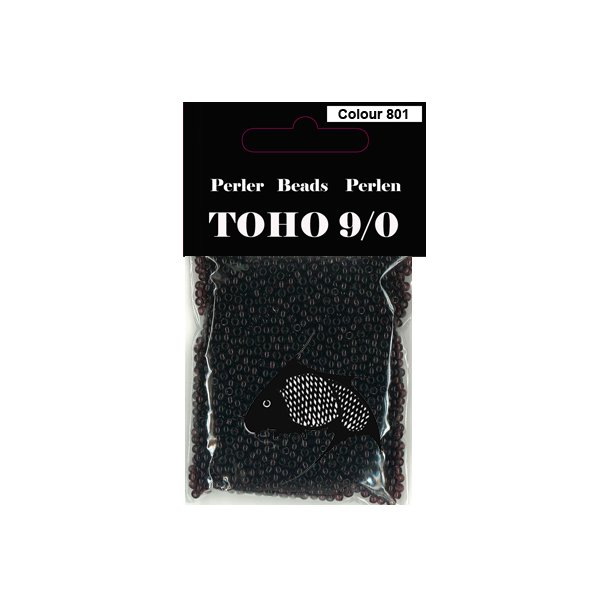Toho farve 801A perle 9/0 40gr.