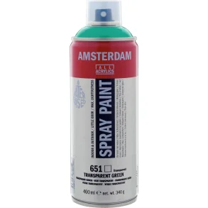AMSTERDAM Spray paint 400 ml Transparent Green 651