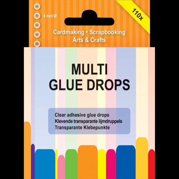 Multi Glue Drops 4mm 110stk