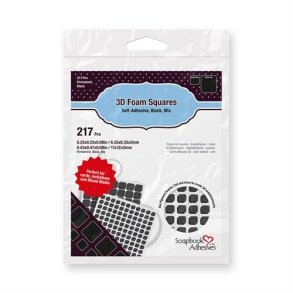 3L 3D Foam Squares Thin Black Mix 01617 