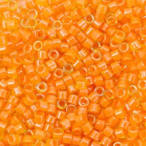 Miyuki glas perler 11/0 Luminous Mango Orange 10gram ca. 2mm