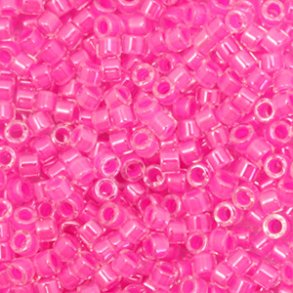 Miyuki glas perler 11/0 Luminous Hot Magenta Pink 10gram ca. 2mm