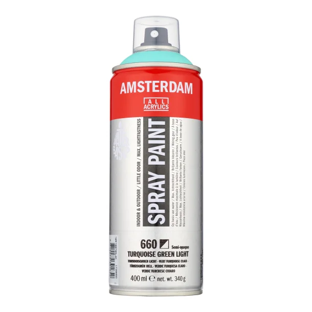 AMSTERDAM Spray paint 400 ml Turquoise Green Light 660