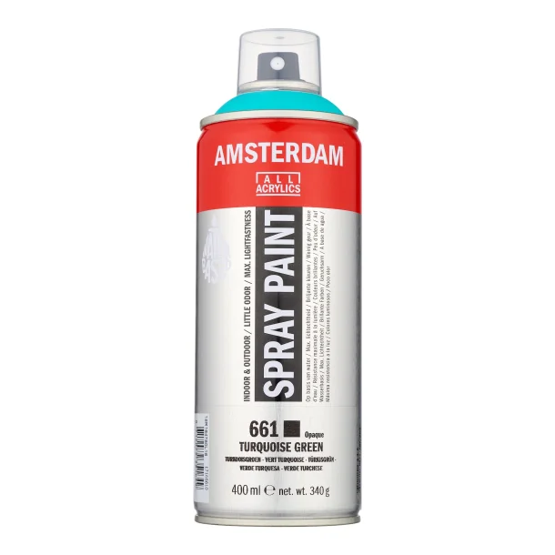 AMSTERDAM Spray paint 400 ml Turquoise Green 661