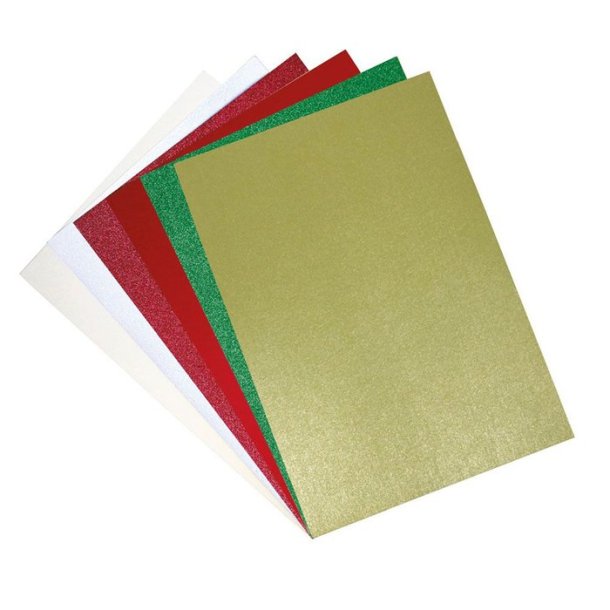 Sizzix surfacez Opulent cardstock pack Pearl and Glitter Festive 60stk A4 664694