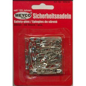 Sikkerhedsnle slv-fv. 28mm 65stk.