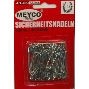 Sikkerhedsnle slv-fv. 38mm 45stk.