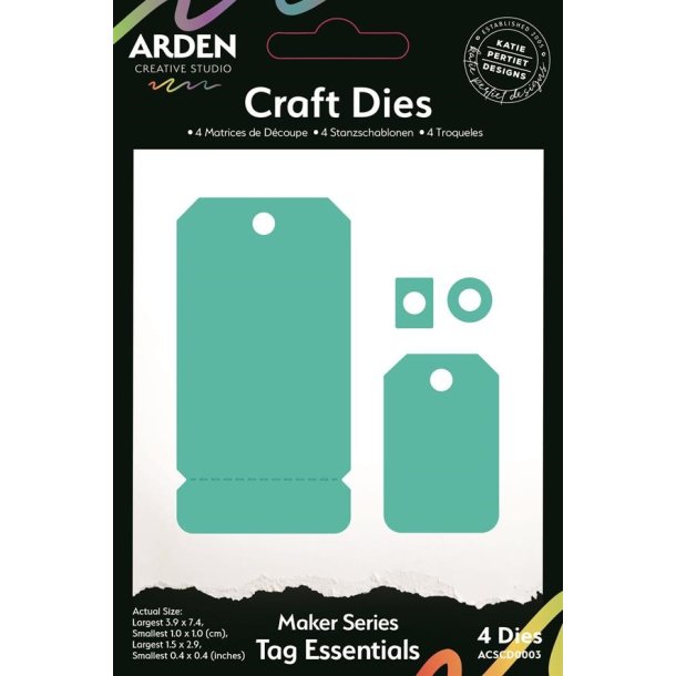Arden Creative Studio "Maker Series - Tag Essentials Craft Die Set" ACSCD0003