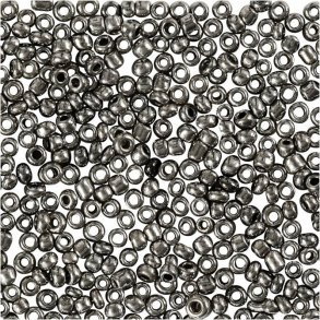 Rocaille glasperle Gr� metal str. 15/0 25g