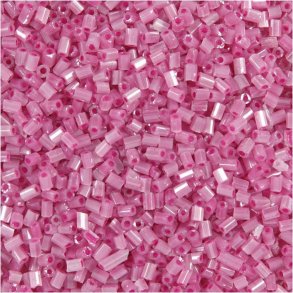 Rocaille glasperle Rose 2-cut str. 15/0 25g