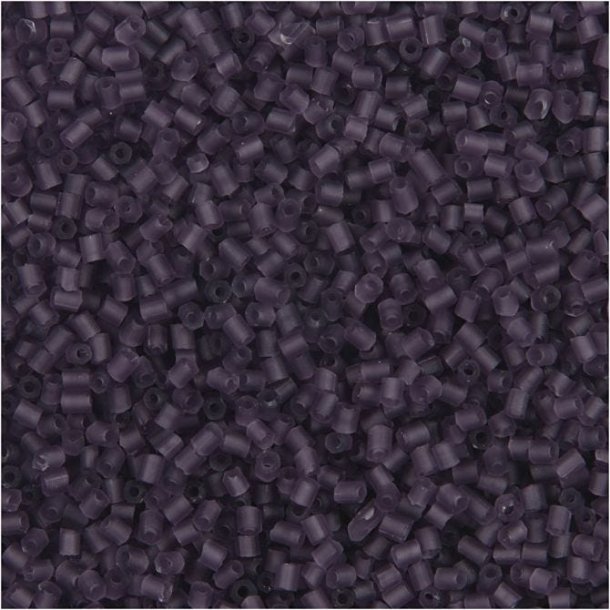 Rocaille glasperle Frosted purple 2-cut str. 15/0 25g