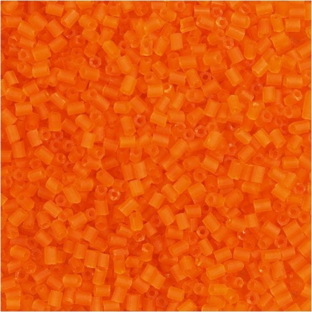 Rocaille glasperle Transparent orange 2-cut str. 15/0 25g