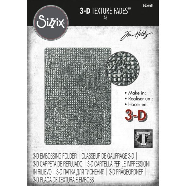 3D embossingfolder Woven 665768 Tim Holtz