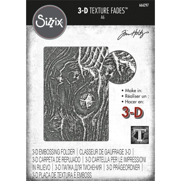 Tim Holtz Embossingfolder Woodgrain 666297