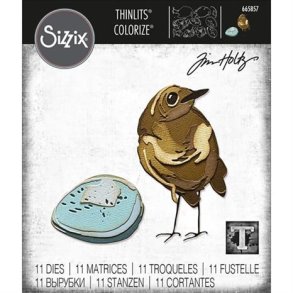 Die SIZZIX/TIM HOLTZ THINLITS Bird og Egg Colorize 665857 D34