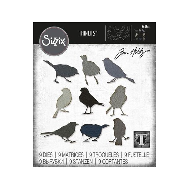 Die Silhouette Birds 665861 Tim Holtz 