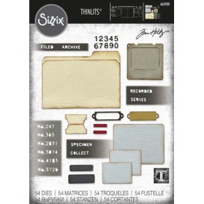 Tim Holtz thinlits die 665930 Specimen D34