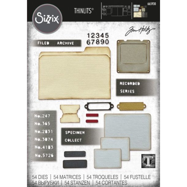 Tim Holtz thinlits die 665930 Specimen 