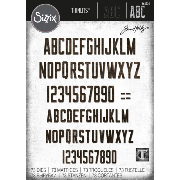 Tim Holtz thinlits die 665924 Alphanumeric Theory 