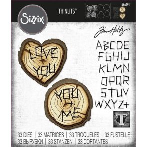Tim Holtz Die Wood Slice 666291 D34