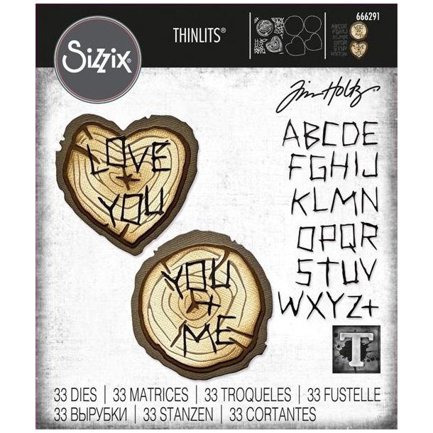 Tim Holtz Die Wood Slice 666291 