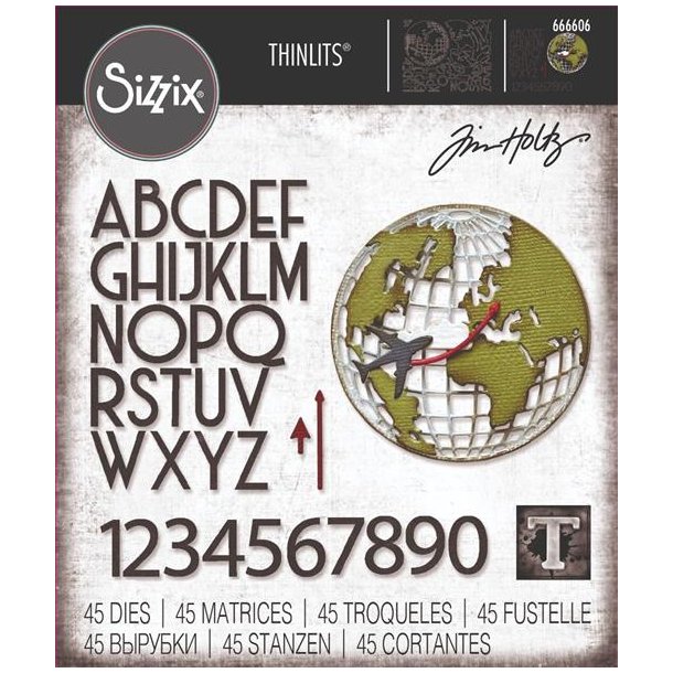 Die Tim Holtz/Sizzix Vault - World Travel 666606