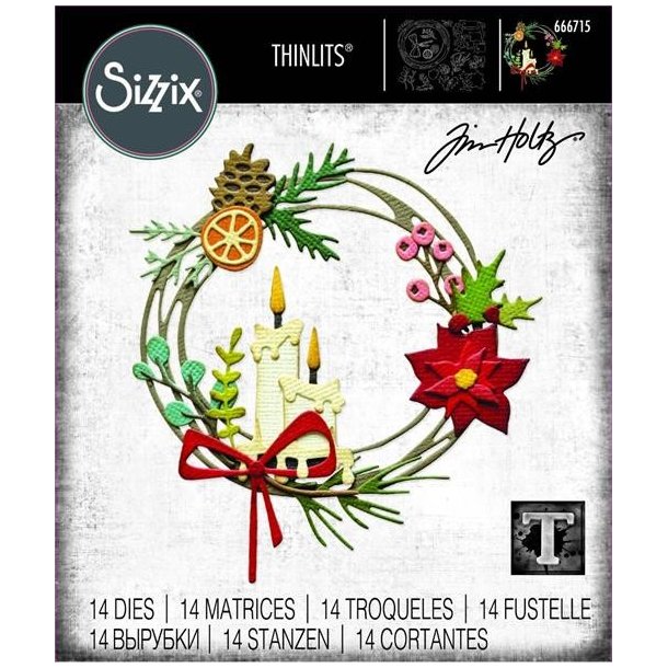 Die Vault - Festive Wreath Tim Holtz 666715 RESTORDRE