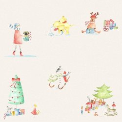 Mnsterpapir Felicita Design jul 12x12" xxx