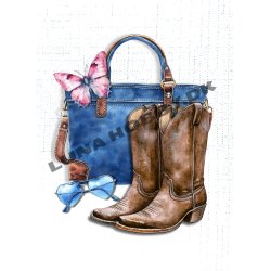 Papirblok A6 Denim Ladies - Luna Hobby