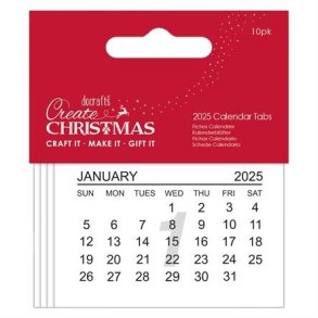 Kalender Tabs 2025 10stk papermania
