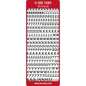 Stickers bogstaver 1581 guld S6