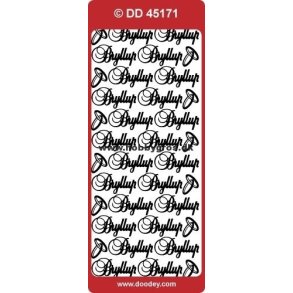 Stickers Bryllup hvid 45171 S15