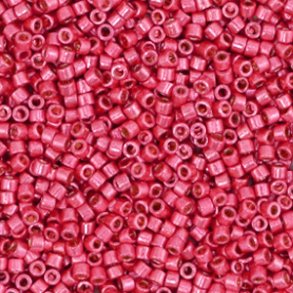 Miyuki glas perler 11/0 Duracoat Galvanized Light Cranberry Pink 10gram ca. 2mm