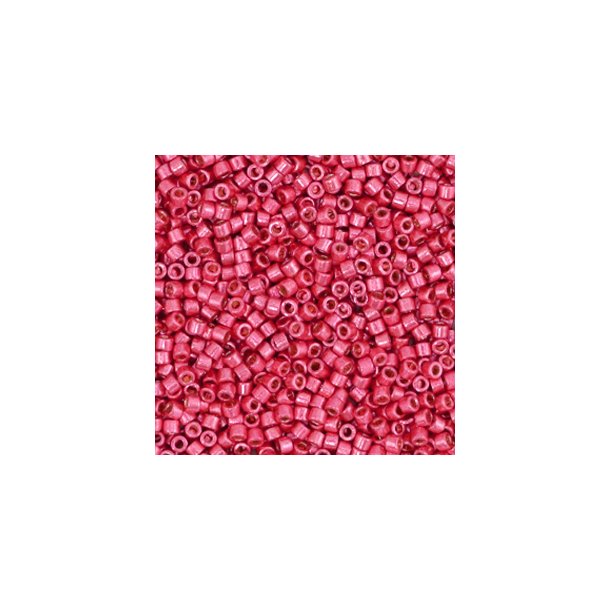 Miyuki glas perler 11/0 Duracoat Galvanized Light Cranberry Pink 10gram ca. 2mm