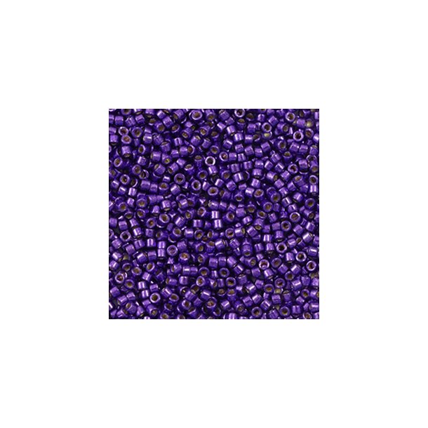 Miyuki glas perler 11/0 Duracoat Galvanized Lilac Night 10gram ca. 2mm