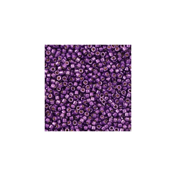 Miyuki glas perler 11/0 Duracoat Galvanized Purple Orchid 10gram ca. 2mm