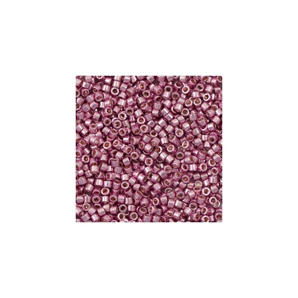 Miyuki glas perler 11/0 Duracoat Galvanized Dusty Orchid Purple 10gram ca. 2mm