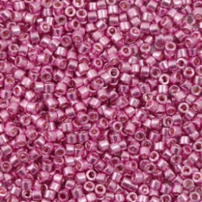 Miyuki glas perler 11/0 Duracoat Galvanized Hot Pink 10gram ca. 2mm