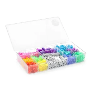 Pearl �n Fun Rocai perlemix + bogstaver ass. farver m/elastik