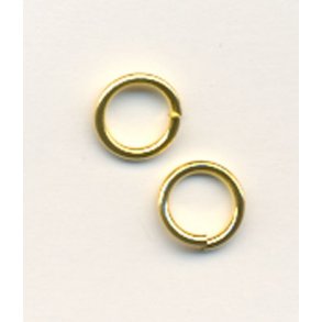 Split ring 8mm x 1,2mm 10g guld fv. 