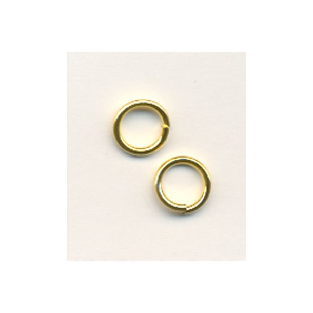 Split ring 8mm x 1,2mm 10g guld fv. 