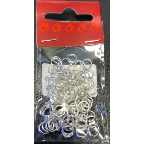  Split ring dobbelt 6mm x0,7mm s�lvfv 10g
