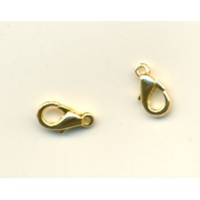 L�s karabin guld fv. 10mm 5stk