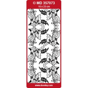 Stickers hj�rner trans/guld S14