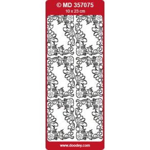 Stickers hj�rner trans/guld S14