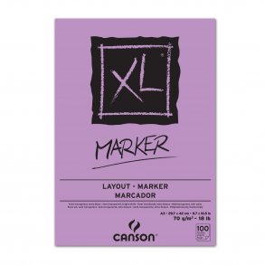 XL Marker papirblok 70gr. 100ark A3